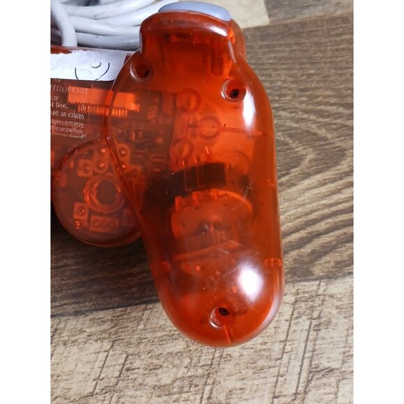 Sony PlayStation PS1 PSone OEM Transparent Red Controller SCPH-110 Tested - Picture 9 of 9